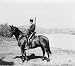 1917 RCMP ROYAL CANADIAN MOUNTIE ON HORSE DAWSON PHOTO