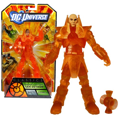  Mattel Year 2010 DC Universe Wave 17 Classics Series 6 Inch Tall Action Figure #5 - ORANGE LANTERN: LEX LUTHOR with Orange Lantern Plus The Anti-Monitor's Left Leg (V3857)