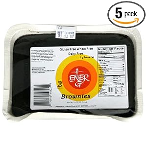 Ener-G Foods Brownies, 19.75-Ounce Units (Pack of 5) by Ener-G Foods