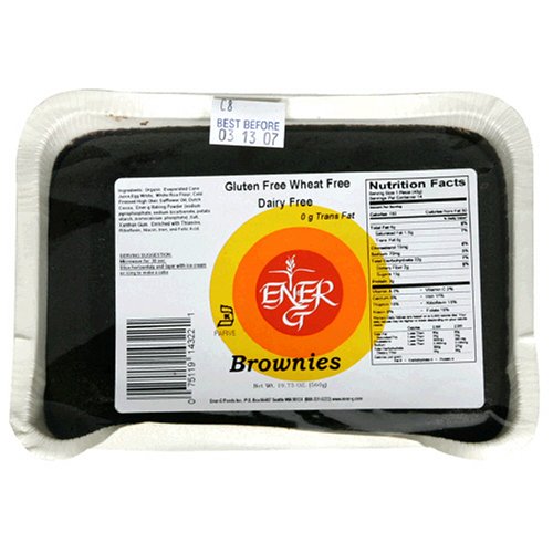 Ener-G Foods Brownies, 19.75-Ounce Units (Pack of 5) by Ener-G Foods