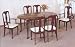 7 Piece Cherry Oval Extension Dining Table Set
