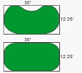 Putting Green - Kit (1/2 Polypropylene, 12.25'x30'= 368 Sqft)