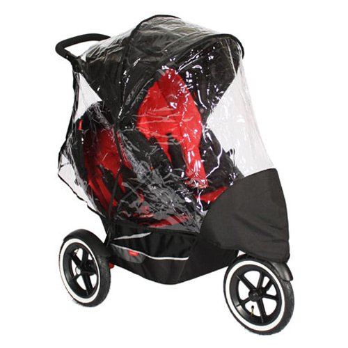 phil&teds Stormy Weather Cover for Double Classic or Explorer Stroller