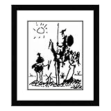Pablo Picasso Framed Art Print Don Quixote Wall Decor