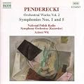 Penderecki : Symphonies n� 1 et n� 5 (Oeuvres pour orchestre vol 2)