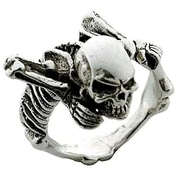 Crawling Skeleton - Sterling Silver Ring