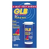 GLB Pool & Spa Products 71000 4-Way Water Test Strips, 50-Strips