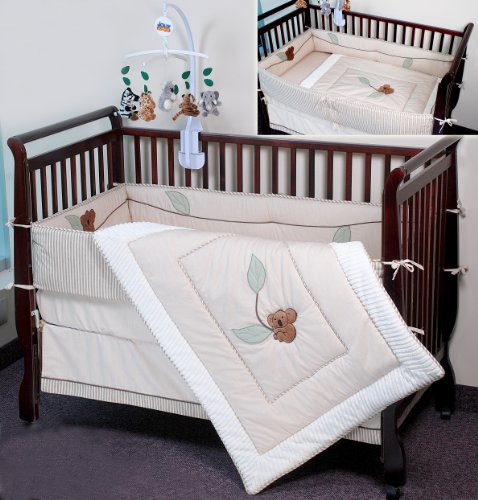Organic Crib 4 Pc Bedding Set Koala