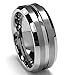 King Will 8mm High Polish / Matte Finish Men's Tungsten Ring Wedding Band Comfort Fit 12.5