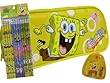 Spongebob Yellow Pencil Case + Pack of Pencils & Sharpener