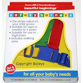 Child & Baby Safety Harness & Walking Reins RAINBOW