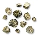 Pyrite "Fool's Gold" Chunky Nugget Beads Assorted Sizes (12 Beads)