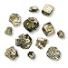 Pyrite Fool''s Gold Chunky Nugget Beads Assorted Sizes (12 Beads)