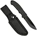 Stone River Gear SRG41RCB Black Ceramic Hunting Knife with Rubberized Handle