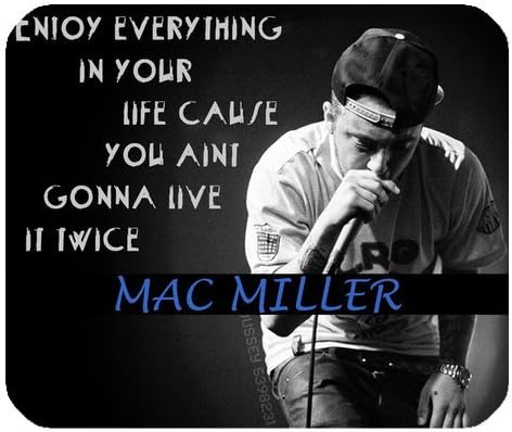 Gaming Mouse Pad - 220mm*180mm*3mm Dimension - Non-slip Rubber base - Mac Miller Mouse Pads