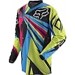 Fox Racing HC Undertow Youth Boys Motocross Motorcycle Jersey w/ Free B&F Heart Sticker - Green/Blue