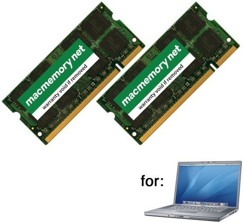 MacMemory Net 4GB DDR2-667 PC2-5300 DDR2 667Mhz SO-DIMM Kit for Apple MacBook Pro (2x 2GB)