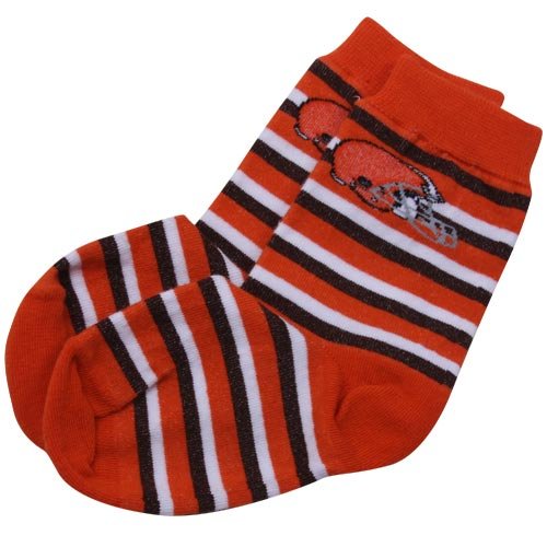 Cleveland Browns Toddler Brown NFL Stripe Socks