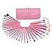 Glow 30 makeup brushes set (30 makeup brush set, Pink)