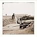 Civil War Photo (M): Yorktown Virginia (vicinity). Federal soldiers in Confederate battery (protected wi