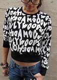 HOLLYWOOD MADE　（ハリウッドメイド）　レディース Ｔロンシャツ MISS GRAFFITI LS!!　 色：ブラック Perfume
