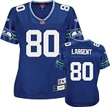 Steve Largent Reebok Premier Throwback Player Seattle Seahawks Women's Jersey - Small
