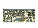 Style & Co Satin Sequin Evening Clutch Handbag Purse ~ Black/Gold In Color