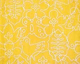 notNeutral Seasons Rug, White/Canary Yellow, 4-Feet by 5-Feet