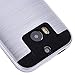 HTC M8 Case,HTC One M8(2014) Case,AUU Dual Layer Metal Texture Hybrid Full Body Impact Resistant Armor Shockproof Cover Heavy Duty Skin Shell For HTC One M8 Silver+ Tempered Glass Screen Protector