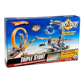 HOT WHEELS Trick Tracks Triple Stunt Starter Set by Mattel