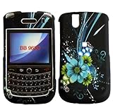 Blue Flower Hard Case Cover for Blackberry Bold 9650 Tour 9630
