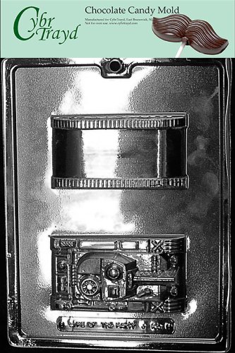 Cybrtrayd J100 Army Tank 3D Chocolate Candy Mold with Exclusive Cybrtrayd Copyrighted Chocolate Molding Instructions