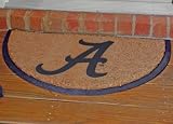 Sports Team Half-moon Doormat 29.5wx17.75d Alabama