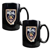 Salt Lake City Real Salt Lake 2-Piece Black Ceramic Mug Set (Primary Team Logo)