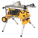DEWALT DW744XRS 10-inch Job Site Table Saw with Rolling Stand