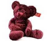 Russ Berrie Soft Stuffed Teddy Bear Burgundy Serenade