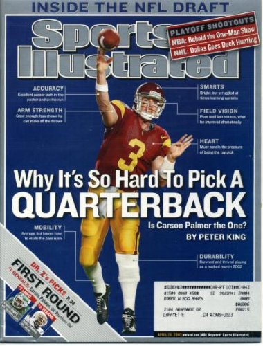 Sports Illustrated April 28, 2003 Carson Palmer/USC Trojans, Tracy McGrady/Orlando Magic, Michael Schumacher/Formula 1 Racing