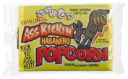 Ass Kickin' Habenero Popcorn, 3.5-Ounce Bags (Pack of 12)