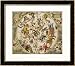Atlas Coelestis Seu Harmonia Macrocosmica, 18th Century Framed Art Poster Print by Andreas Cellarius, 29x25