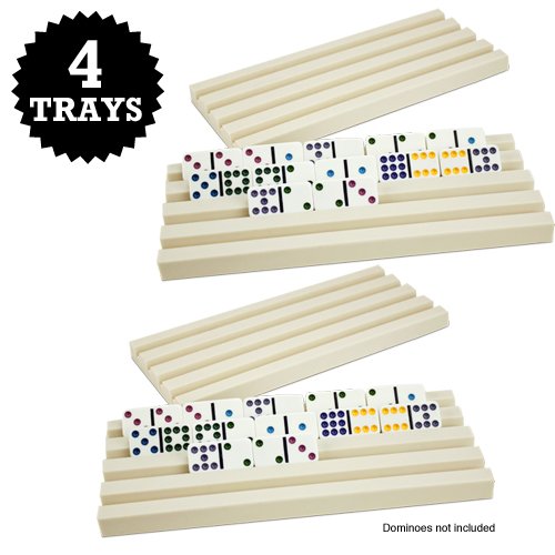 Set of Four Plastic Domino Trays by Brybelly On Sale
