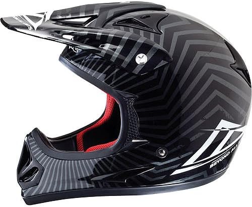 Azonic Kamikaze Venom Men's Bike Sports BMX Helmet - Black/Grey / Large