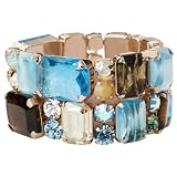 Antarctica Bracelet, turquoise/rosegold-plated
