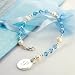 Swarovski Crystal Bracelet With Monogram Charm