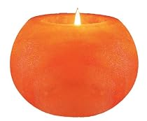 WBM Hand Carved Ball Shape Himalayan Crystal Salt 1 Tealight Candle Holder