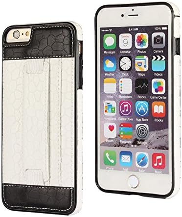 iPhone 6S Case, Aierly iPhone 6/ 6S PU Leather Back Cover, [Card Slot Holder][Smart Cover KickStand] [[Super Slim] Wallet Case for Apple iPhone 6S ,Grip Case (White)