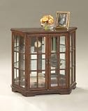 Plantation Cherry Curio Console Cabinet