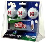 Nebraska Cornhuskers Slider Hat Clip 3 Ball Gift Packs