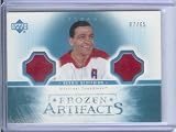 05-06 2005-06 UD Artifacts Frozen Artifacts Bernie "Boom Boom" Geoffrion Dual Jersey /65