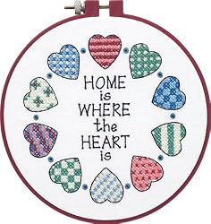 Dimensions Needlecrafts Stamped Cross Stitch, Home And Heart