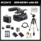 Sony HXR-NX3D1 NXCAM 3D Compact Camcorder w/ SSE Professional Accessory Kit Including: 16GB SDHC Card, Professional Hard Carrying Case, Pro Tripod, 2 Extra Batteries, External Charger, and much much More!